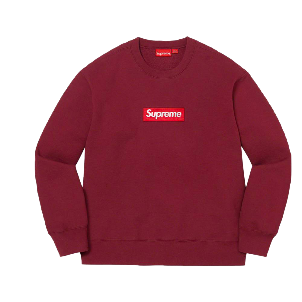 Supreme Box Logo Crewneck (FW22) Cardinal True to Sole